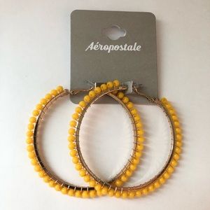 Aéropostale Earring Hoops Yellow